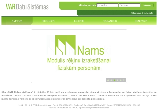 VAR Datu sistēmas, SIA